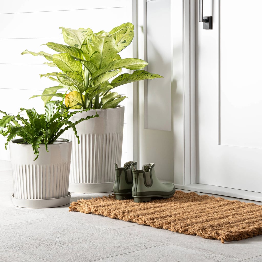 Saracina H Oversized Braided Coir Doormat The Best Modern Farmhouse