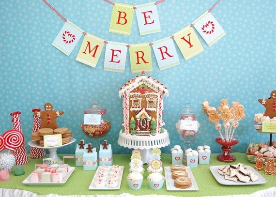 Gingerbread Christmas Cookie Party Printable Collection