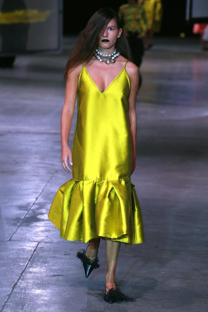 A Yellow Dress From the Marques Almeida Runway at London Fashion Week