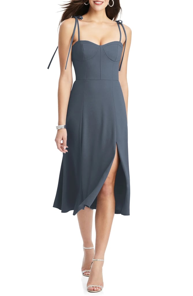 Sunny Style: Dessy Collection Bustier Crepe A-Line Dress