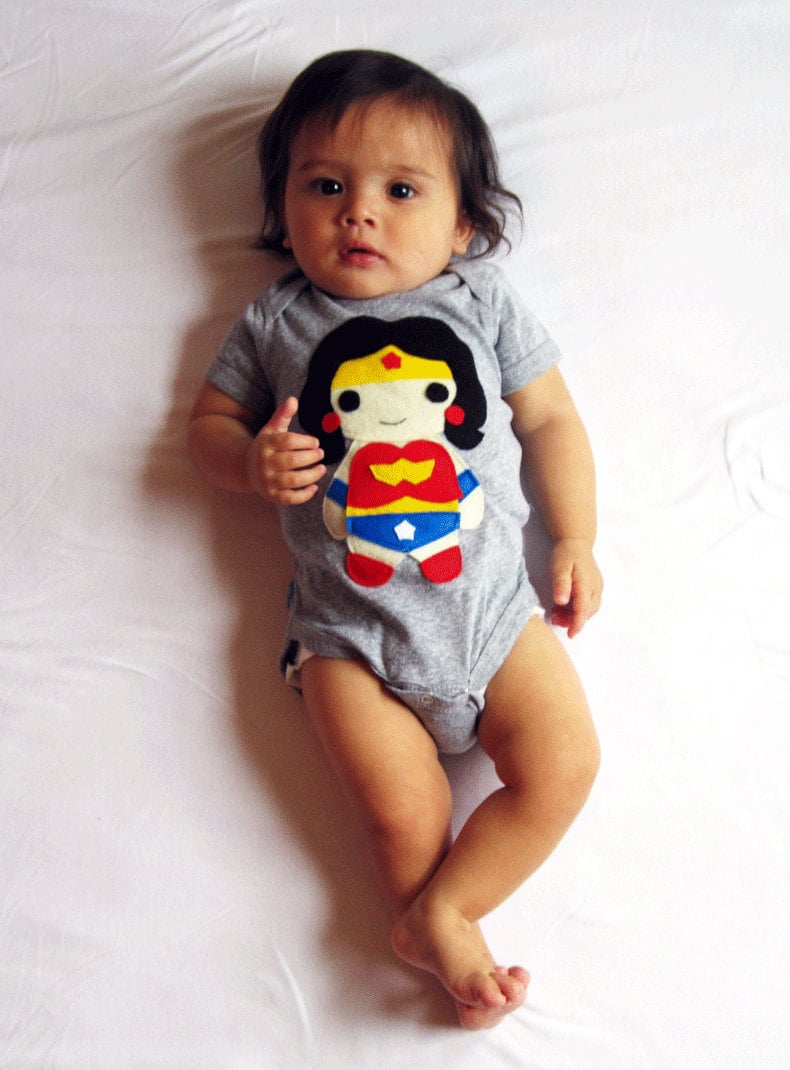 Felt Wonder Woman Bodysuit