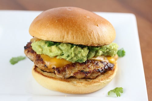 Guacamole Chicken Burgers