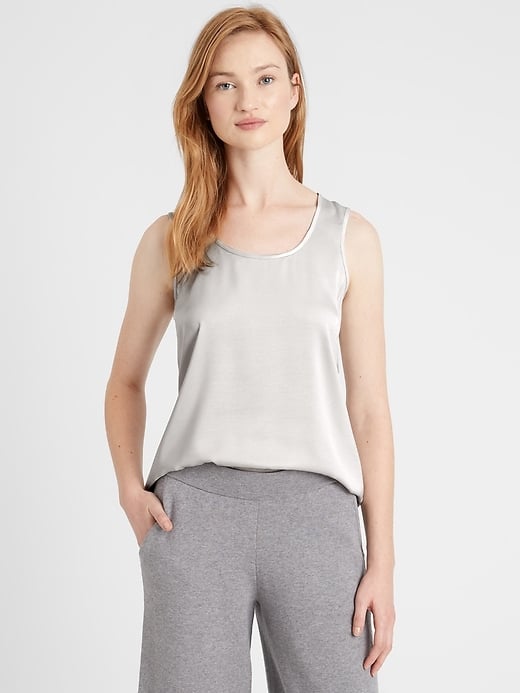 Banana Republic Washed Satin Tank