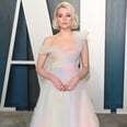 Lucy Boynton's Cotton Candy Oscars Dress Was Even Dreamier With Her Glitter Eye Makeup