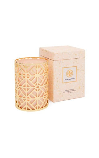 Tory Burch Home Pink Normandy Rose Candle