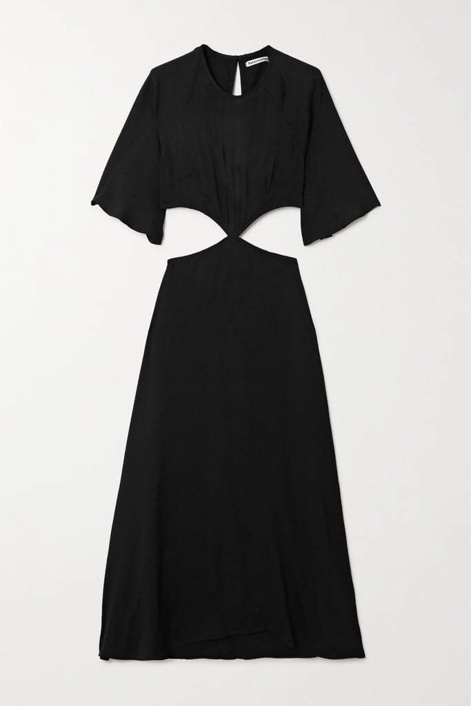 Reformation Benny Cutout Crepe Midi Dress