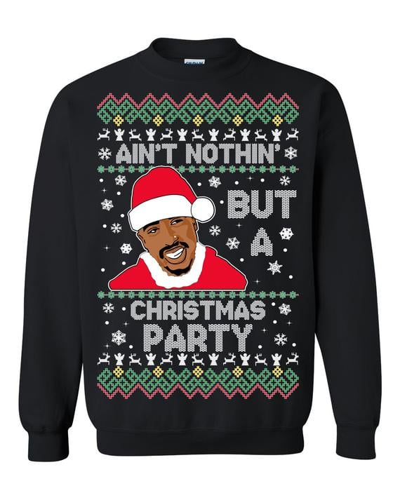 Tupac Ugly Christmas Sweater