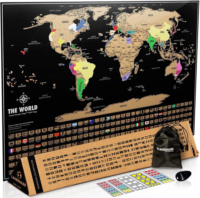 Landmass Goods Scratch Off Map