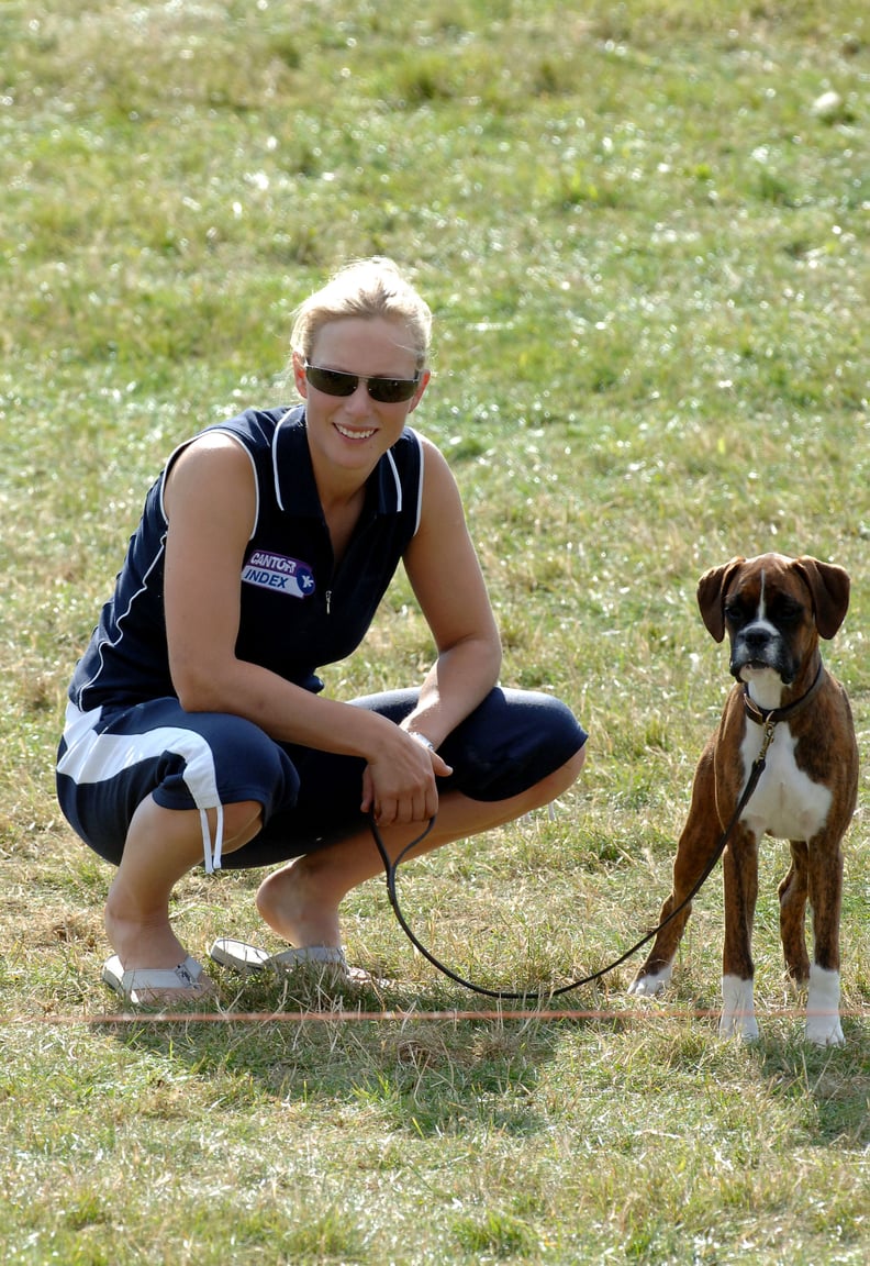 Zara Phillips With Spey the Boxer