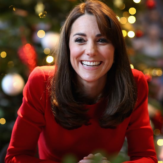 Kate Middleton Wearing Red Alexander McQueen Dress