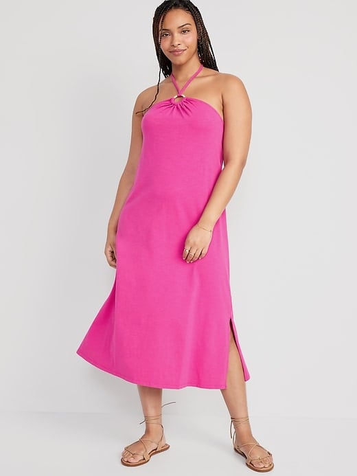A Vibrant Halter Dress