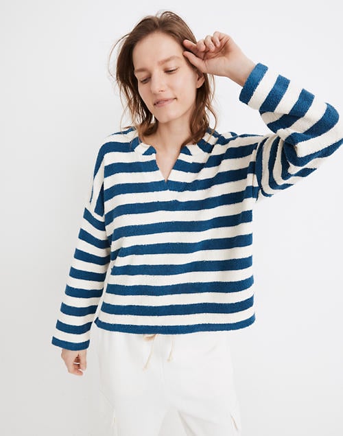 Madewell MWL Loop Terry Notched Sweatshirt