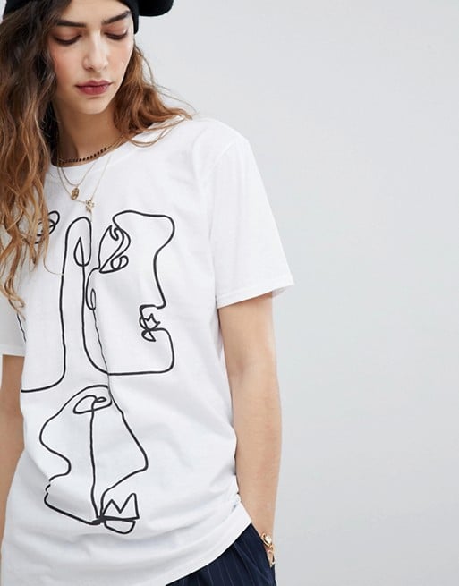 face graphic tee
