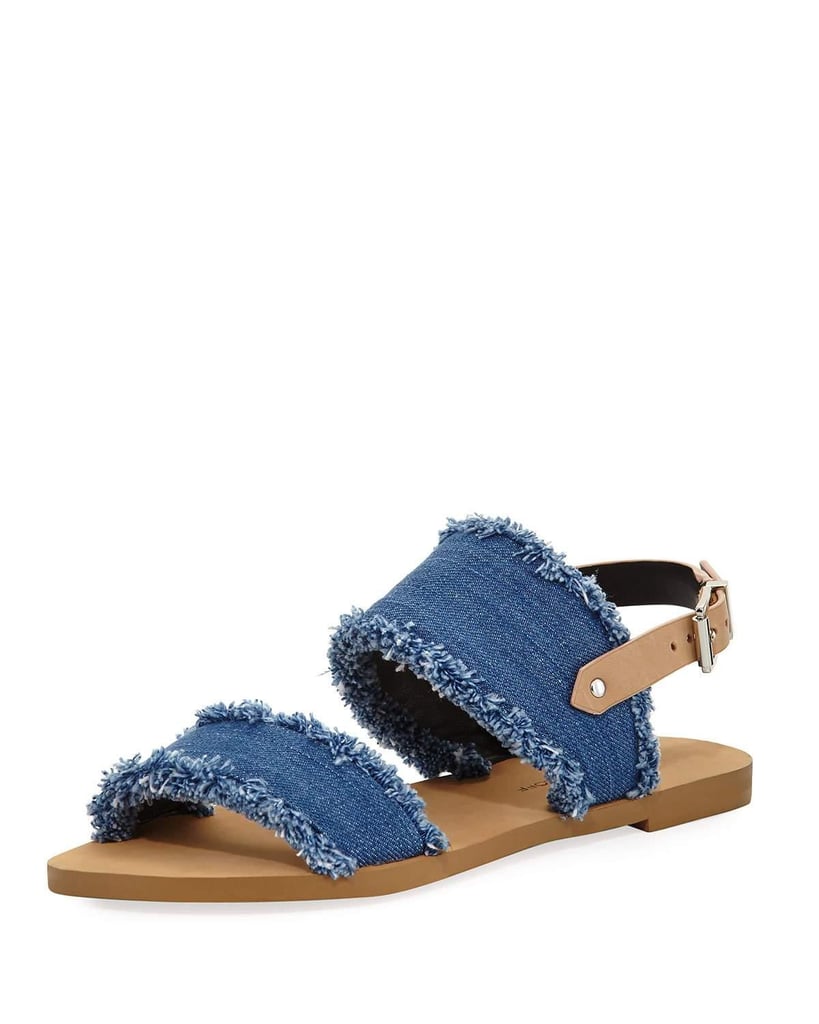 Trust Rebecca Minkoff's Emery Denim Sandals ($110) to do all the talking. Just throw on a breezy jumpsuit or dress and head out the door.