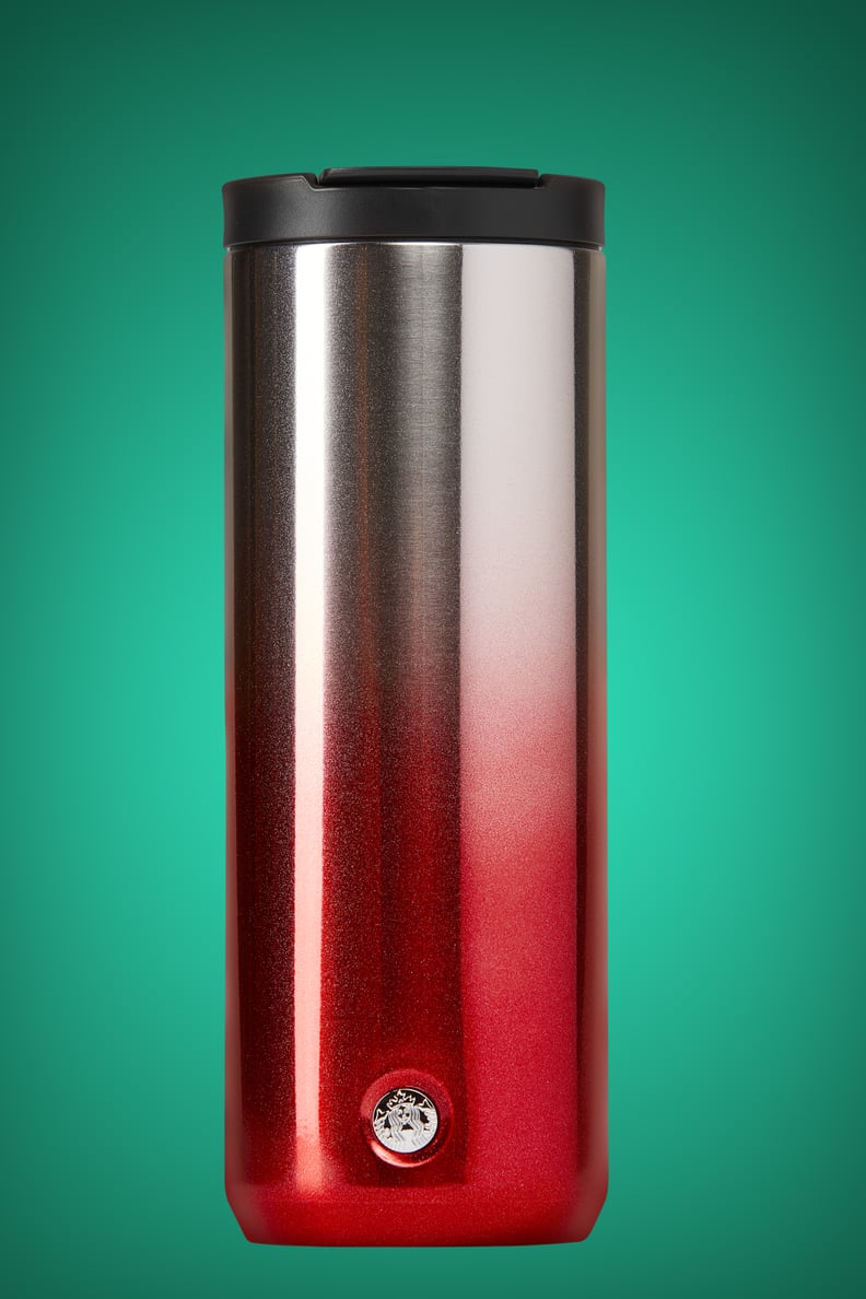 Red Glitter Ombre Stainless Steel Tumbler