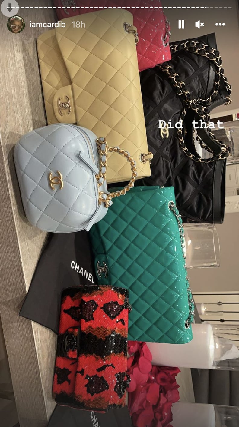 Cardi B Receives 6 Chanel Bags from Offset for Valentine's Day