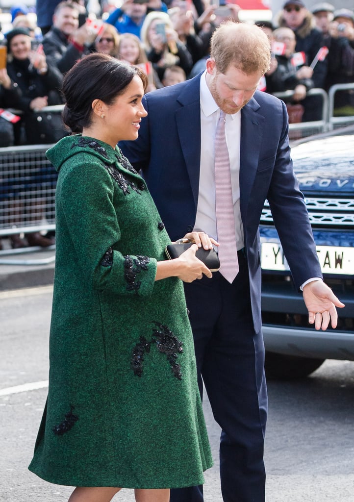 Meghan Markle Green Erdem Coat March 2019