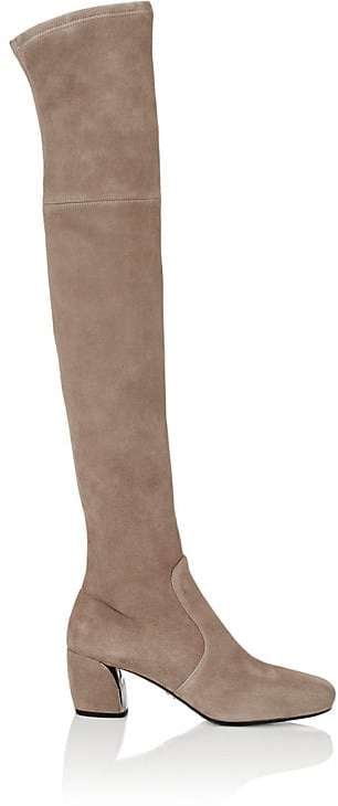 Prada Suede Over-the-Knee Boots