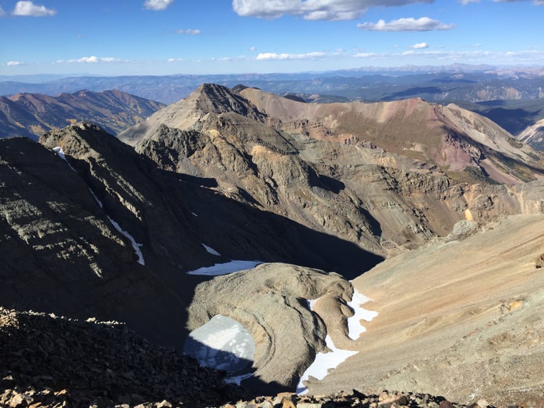 We arrived at Montezuma Glacier, our base camp for the night at 12,800 feet . . .