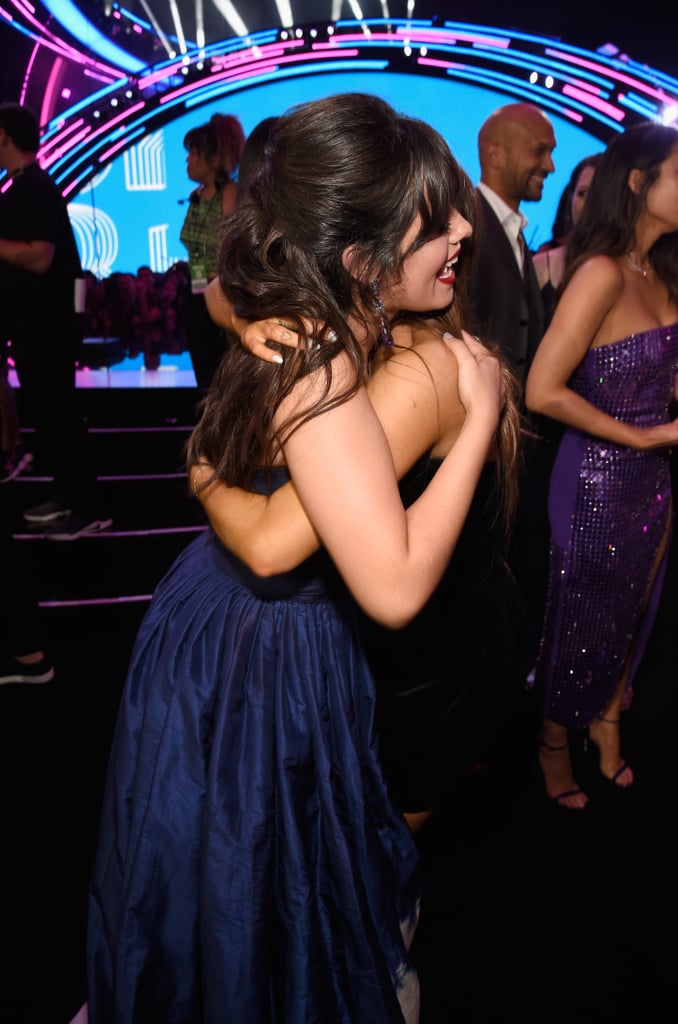 Ariana Grande and Camila Cabello at the 2018 MTV VMAs