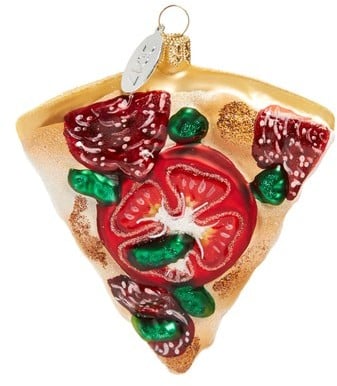 Pizza Glass Ornament