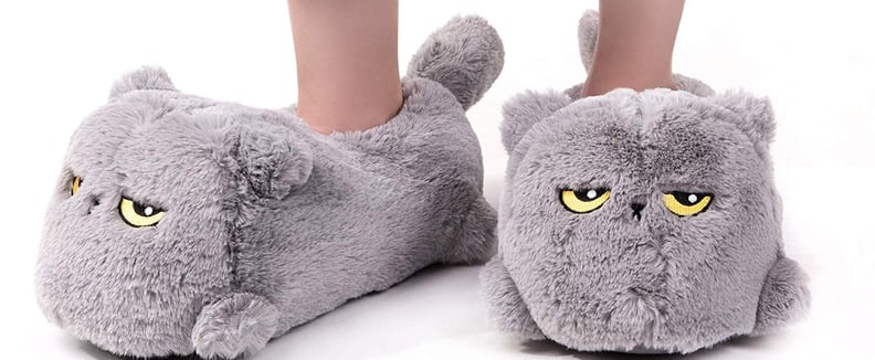 Heated cat slippers shop