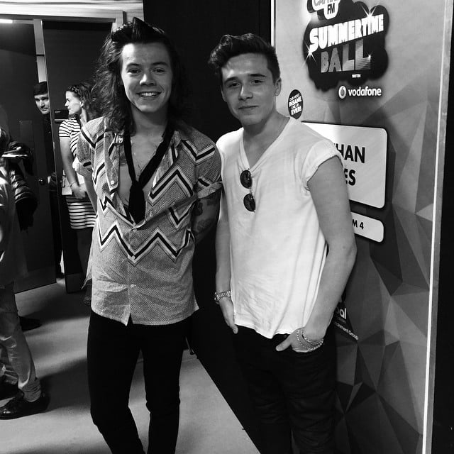 Brooklyn Beckham With One Direction and Ariana Grande Photos