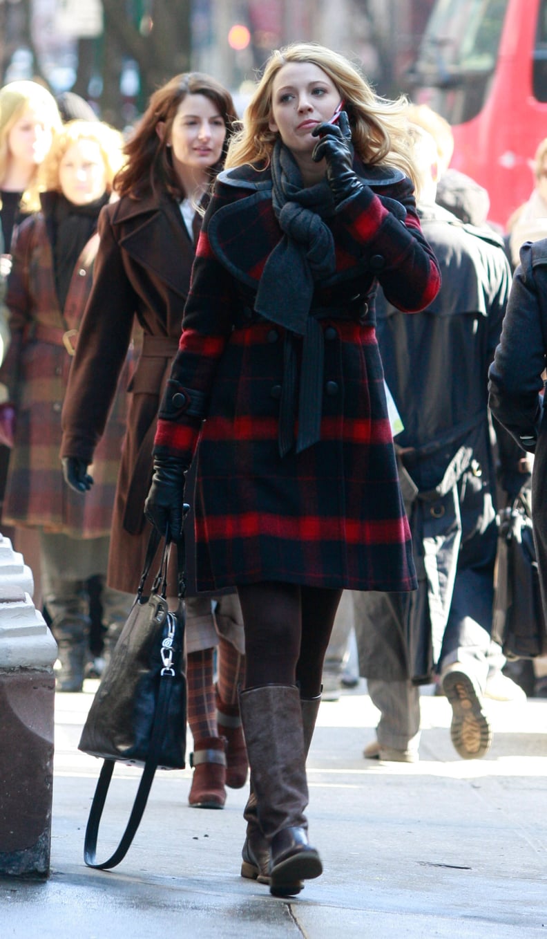 The winter coat of Serena Van Der Woodsen (Blake Lively) in Gossip