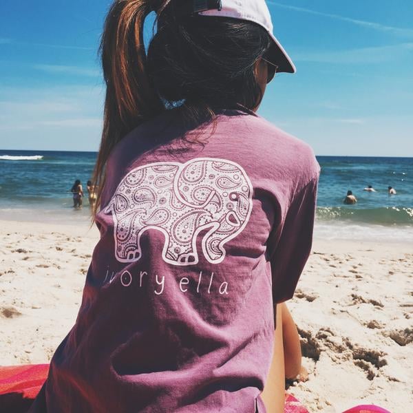 Classic Fit Berry Paisley Tee