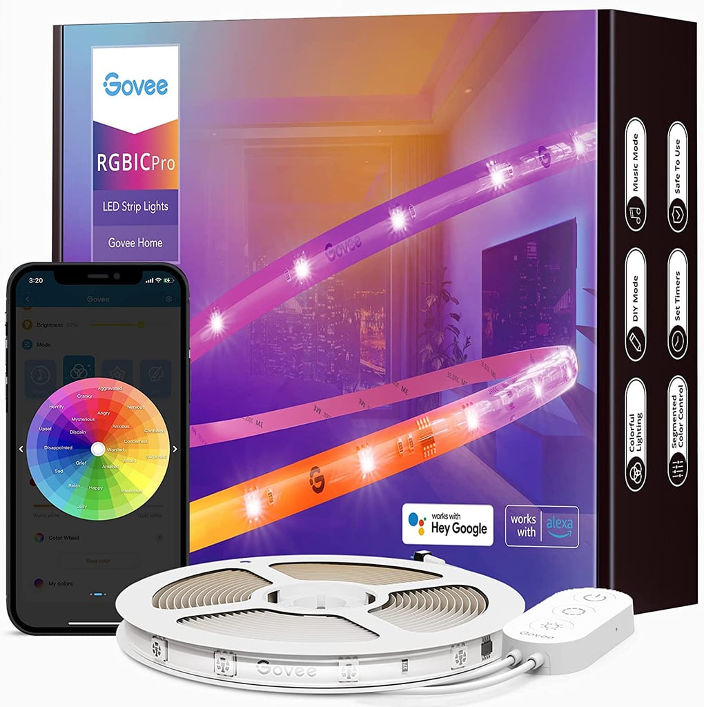 App Controlled Backlighting: Govee RGBIC Pro LED Strip Lights