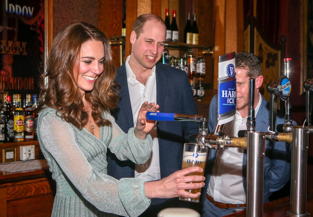 Prince William and Kate Middleton Serve Beers in Belfast