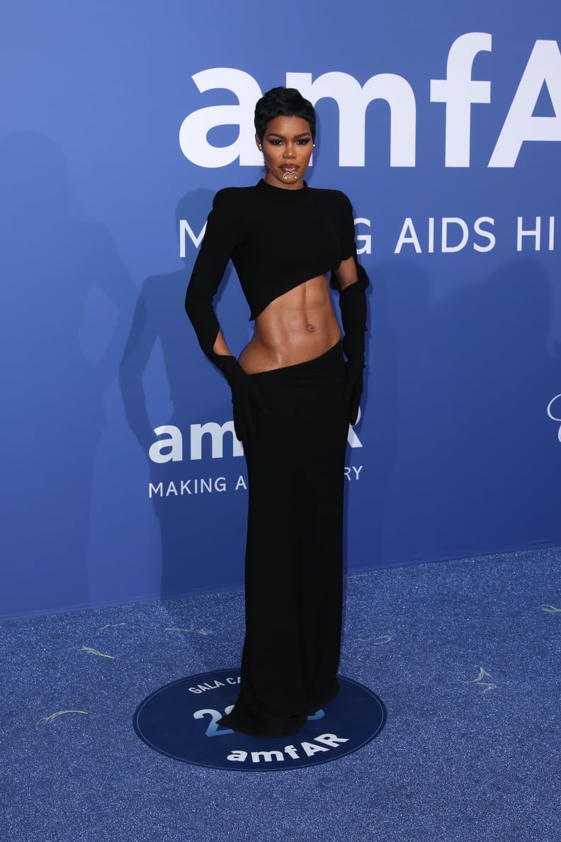 Teyana Taylor at the amfAR Gala at Cannes Film Festival