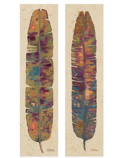 Tropical Banana Leaves Canvas Wall Art