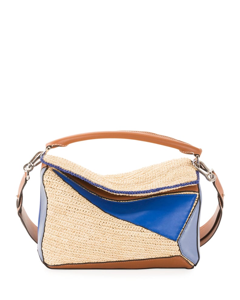 Loewe x Paula's Ibiza Puzzle Satchel Bag in Blue