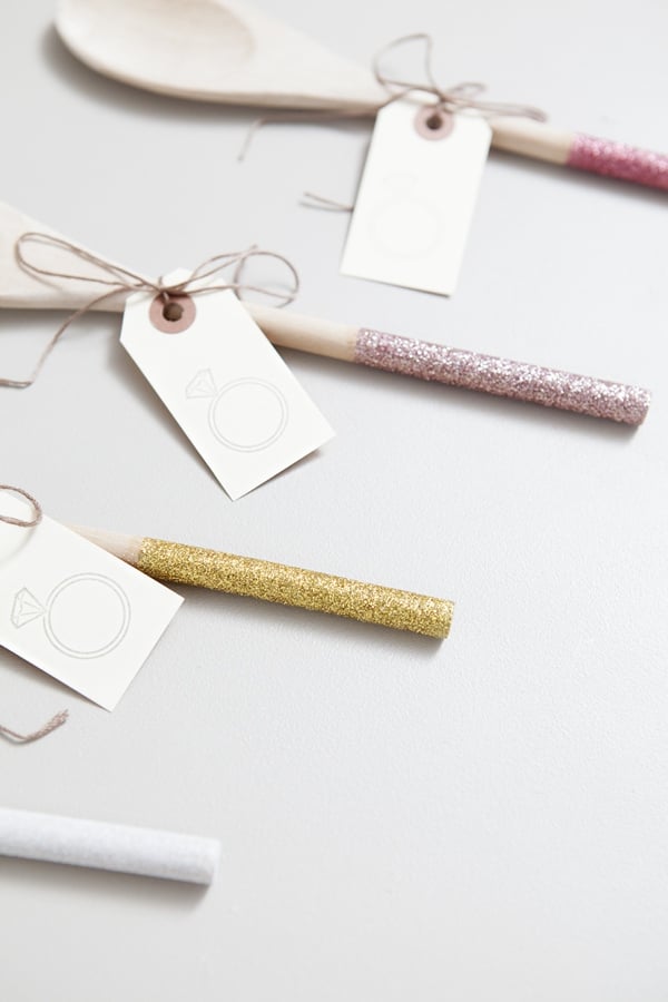 Glittery Spoon Favors