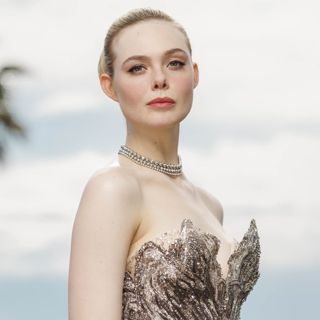 Elle Fanning's Plunging Corset Ball Gown Sets the Bar High at Cannes