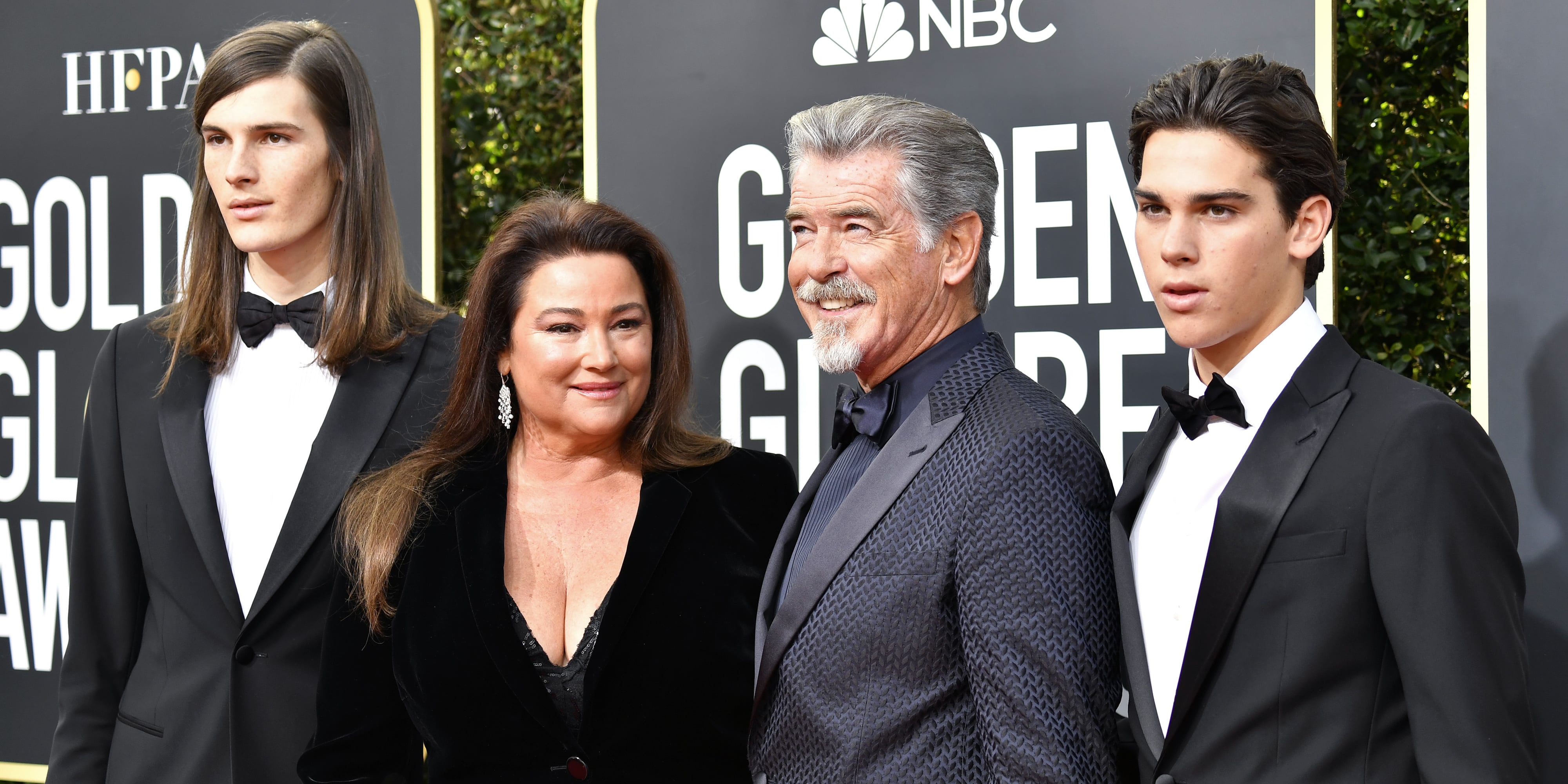 Paris and Dylan Brosnan at the Golden Globes 2020 | PS Celebrity