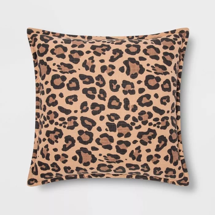 Threshold Leopard Print Linen Pillow