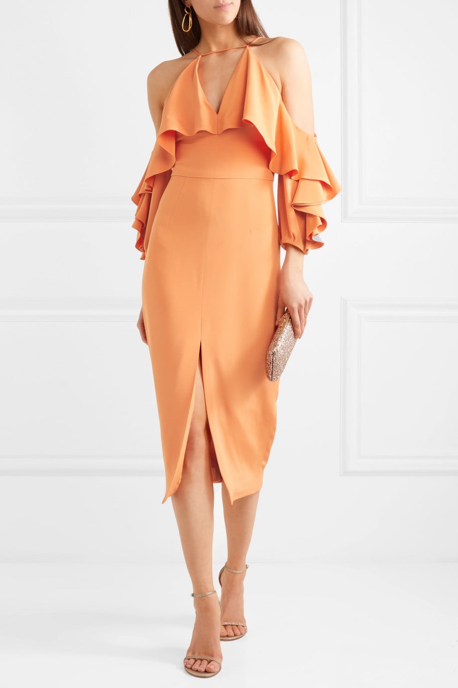 Cushnie silk dress top