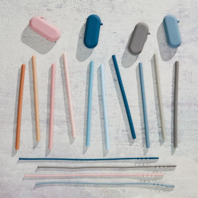 Five Two Reusable Silicone Straws