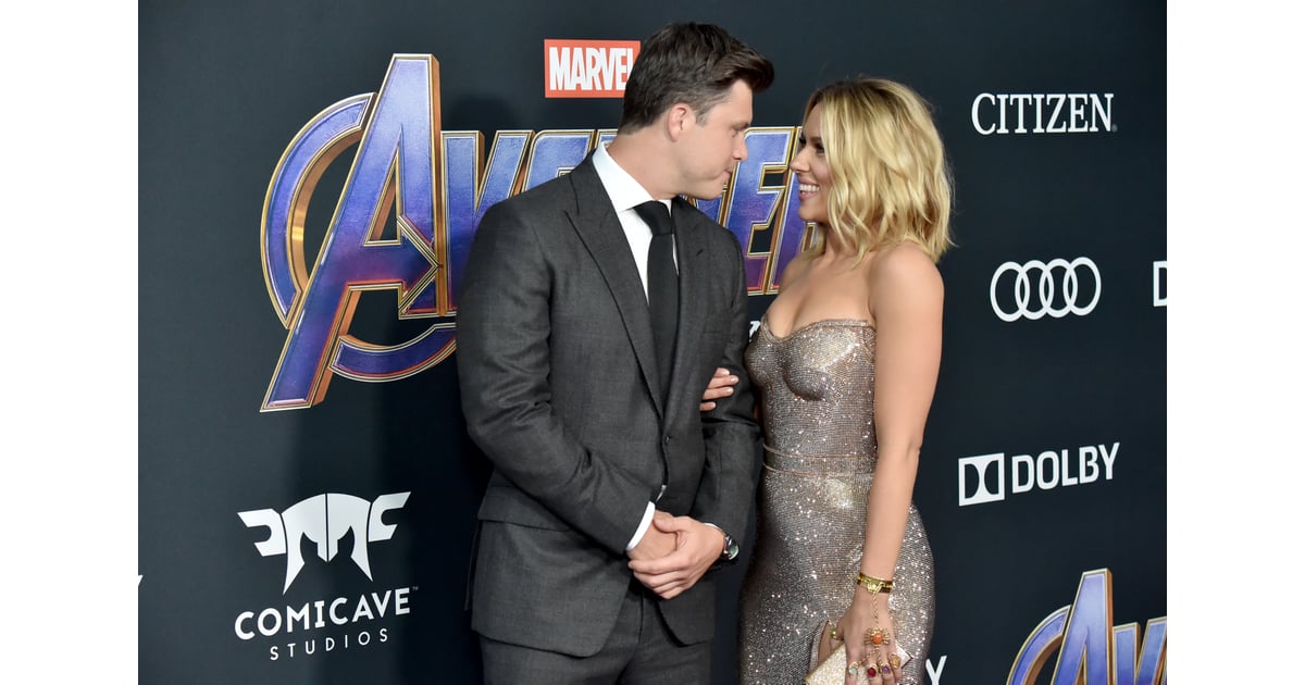 Scarlett Johansson Silver Dress at Avengers Endgame ...
