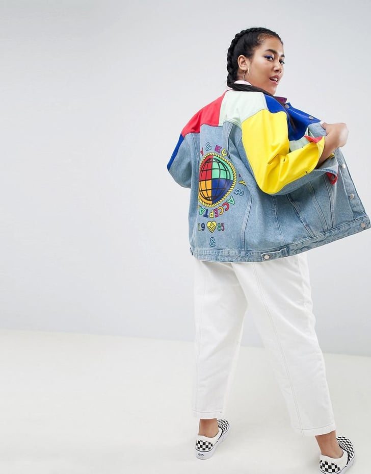 ASOS Design Denim Jacket | Hailey Baldwin's Colorblock Heron Preston