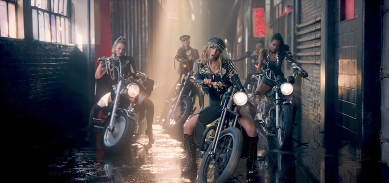 "Look What You Made Me Do" Outfits: Motorcycle Gang Taylor Swift