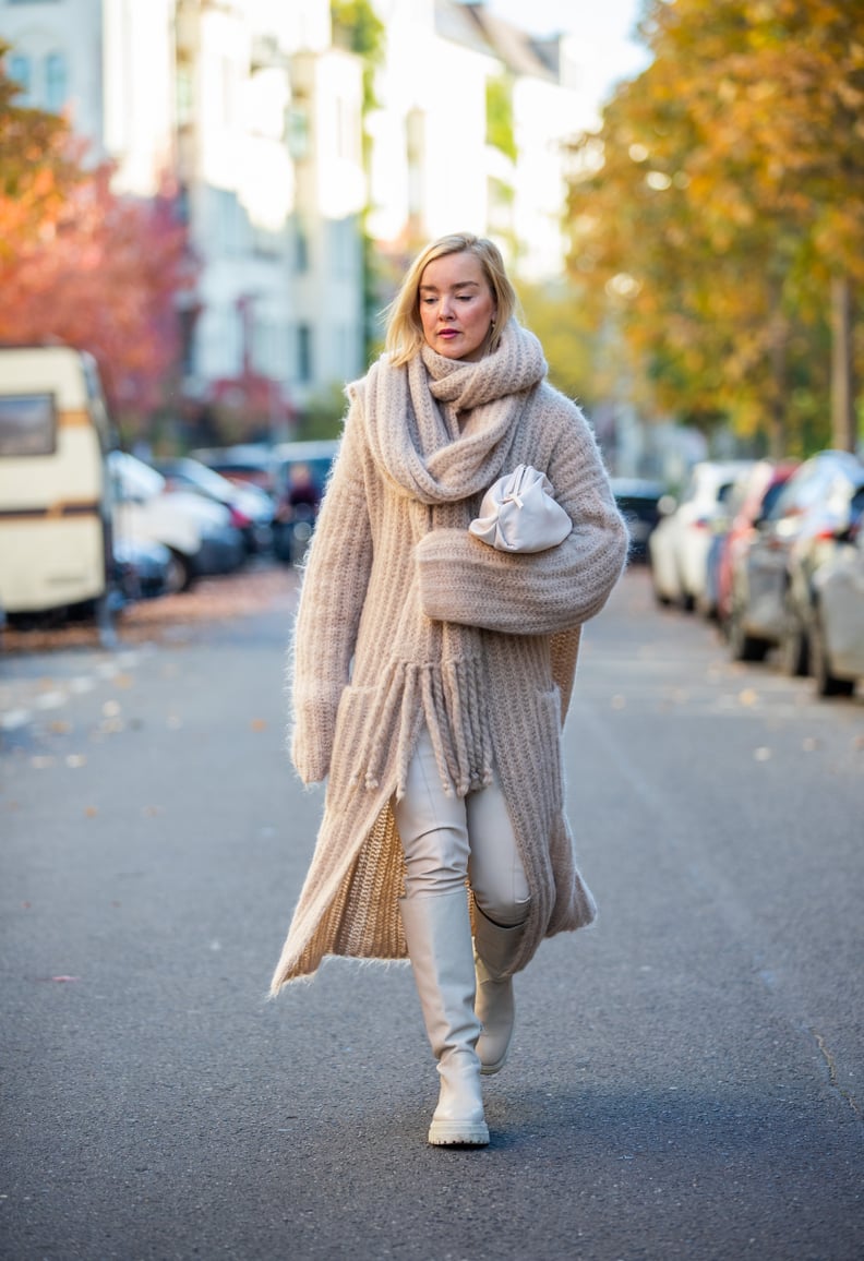 Winter-White Outfits With Leather