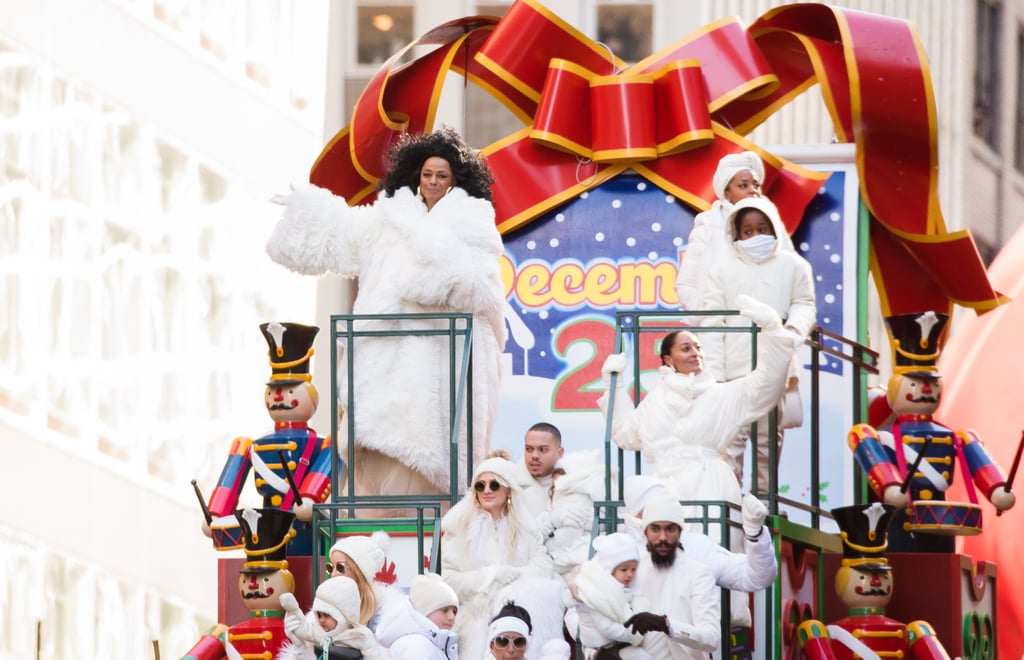 Diana Ross and Family at the Macy's Thanksgiving Parade 2018