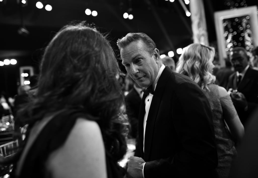 Kevin Costner SAG Awards Black and White Pictures 2015 POPSUGAR