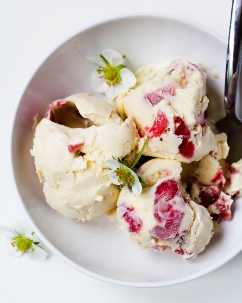 Strawberry Sour Cream Ice Cream