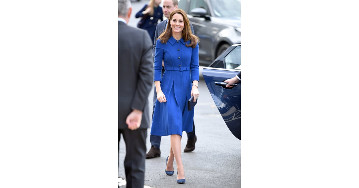 Kate Middleton Blue Eponine Dress November 2018 | POPSUGAR ...