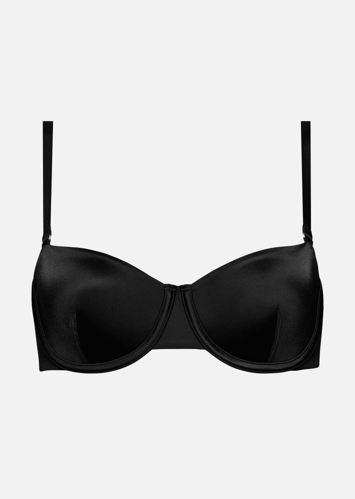 Cuup The Kylie Jenner Wears a Black Satin Bra