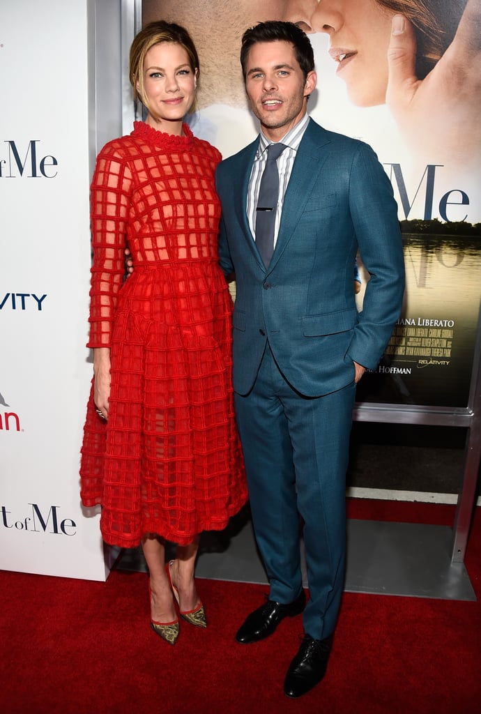 Michelle Monaghan and James Marsden teamed up for the premiere of The Best of Me in LA on Tuesday.